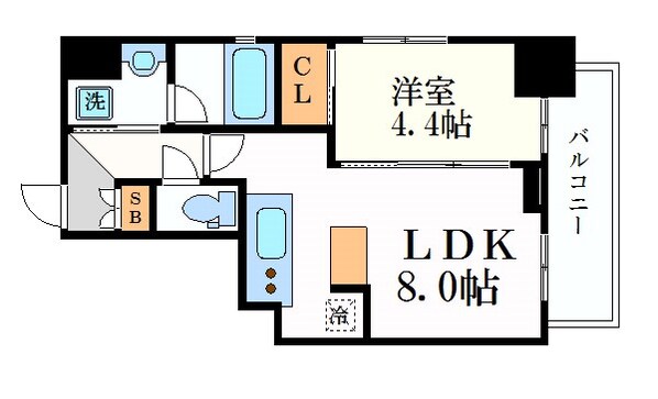 エステムプラザ名古屋D.C.2027の物件間取画像